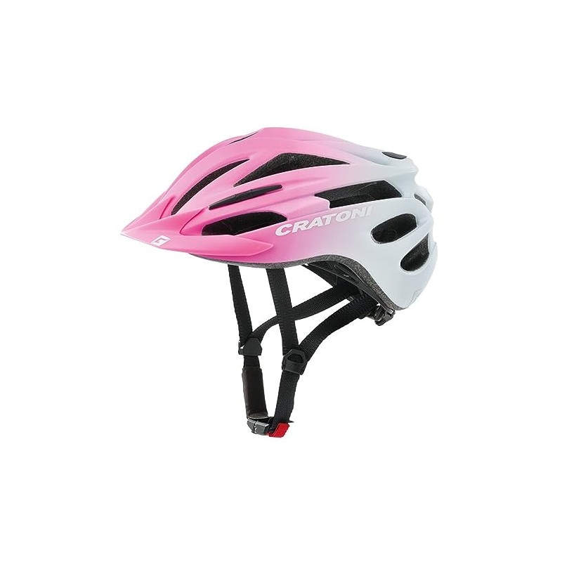 Cratoni Unisex - Adult Pacer Jr Helmet, Pink/White Matt, M