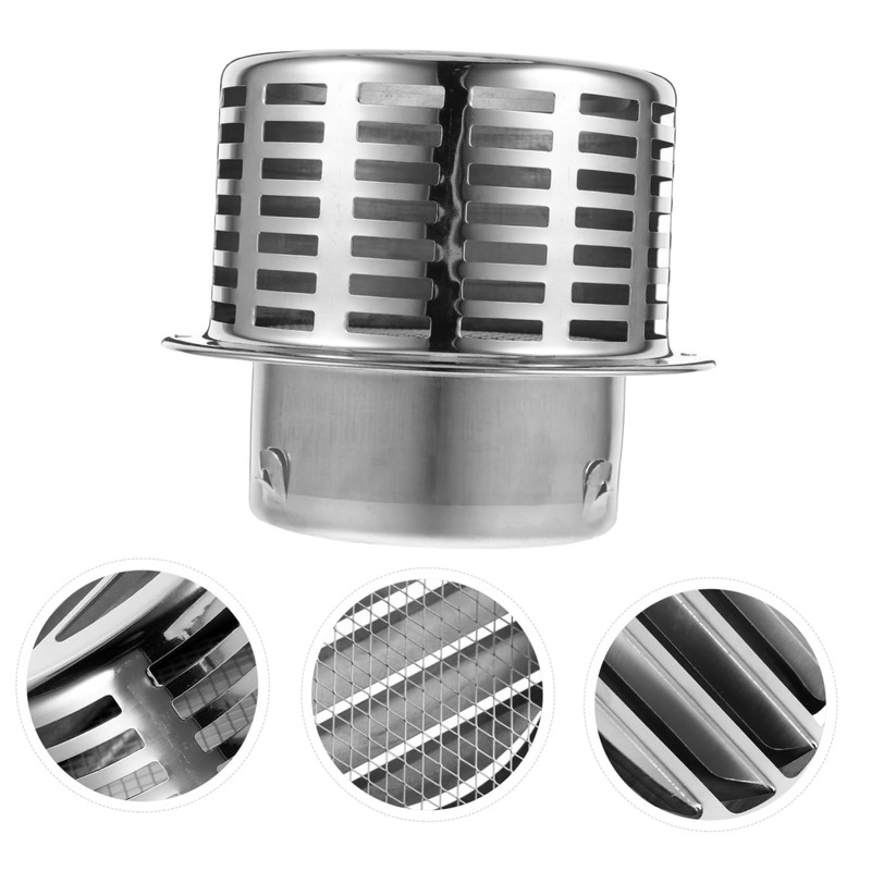 Operitacx Exhaust Vent Cover for Range Hood Stainless Steel Wall