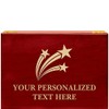 Crown Awards Shooting Stars Rosewood Humidor Gift, Customize with Your