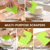 SCHVUBENR Dough Scraper Set with 2 Flexible Bowl Scrapers -