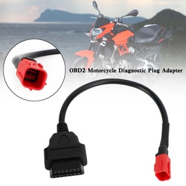 Frezon OBD2 Motorcycle Cable Fit For Honda 6 Pin Plug Diagnostic Cable to 16 pin Adapter