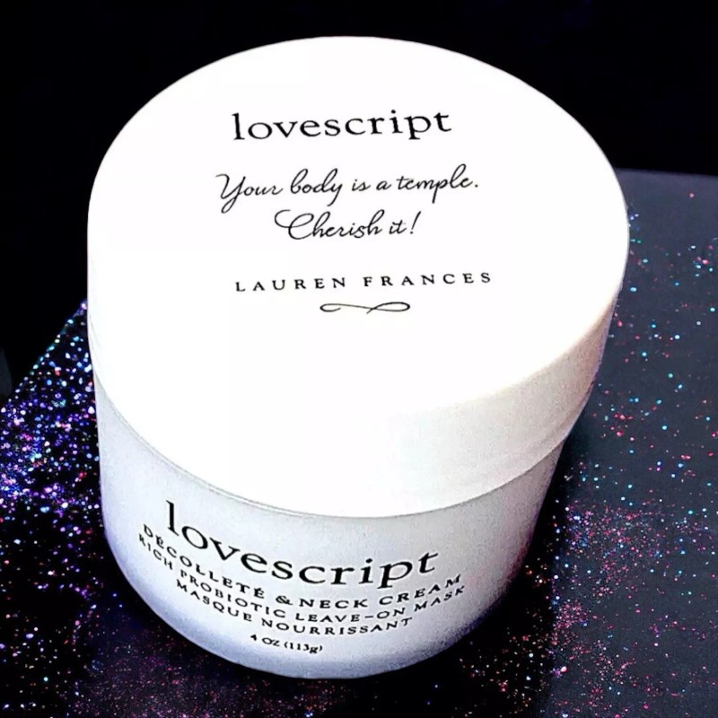 LOVESCRIPT Lauren Frances Decollete & Neck Cream Leave-On Mask NIB