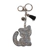 Popfizzy Cat Keychain, Bling Backpack Charm, Rhinestone Bag Charms, Animal