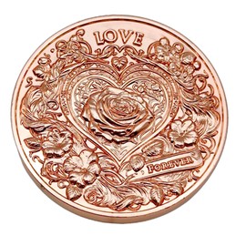ZSALSTING Love Coin - Commemorative Rose Golden Challenge Coin - Romantic Love Gifts for Wife, Husband or Anyone, Ideal for Collectors and Special Occasions