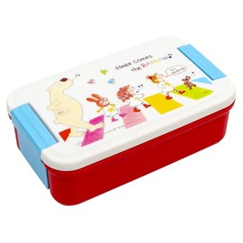 Coco-chan RYL-1013 Greeting Life 1-Tier Lunch Box, Road, White