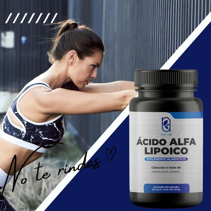 Ácido Alfa Lipoico 500mg - Ingredientes Naturales -100 Cápsulas -