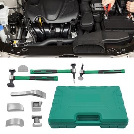 LyeXD 9PCS Dent Repair Kit, Auto Body Panel Fender Hammer Dolly Set Sheet Metal Repair Tool Kit with 3* Hammers, Body Repair Dent Removal Tools Car Body Corrector Kit for Home