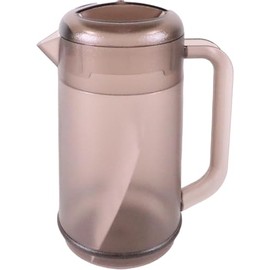 Motuji Industrial PUO496E Round Water Pitcher, Smoke Brown, Polycarbonate Resin, Japan