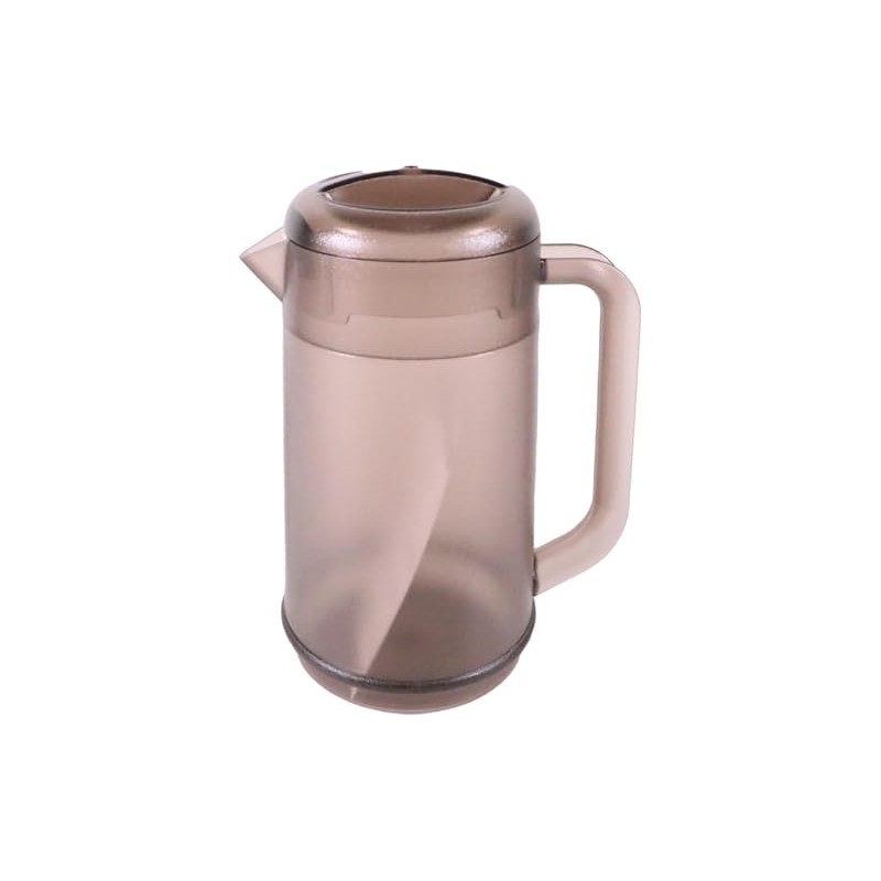 Motuji Industrial PUO496E Round Water Pitcher, Smoke Brown, Polycarbonate Resin,