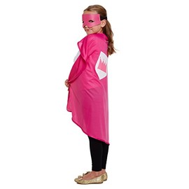 Kids Superhero Cape Fancy Dress (Pink)