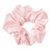 Satin Hair Scrunchies - Set of 4 Pale Pink