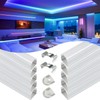 Muzata 10Pack 3.3FT/1M Upgraded Excellent Spotless LED Channel Silver Deeper