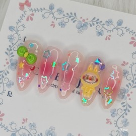 Cheek Kaebi Handmade Nail Tips - Almond S / 치크 깨비 수제네일팁 - 아몬드S