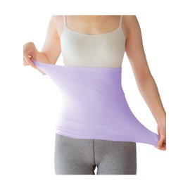 [SOWAN] Belly Wrap, Silk Blend, 2-Piece Set, Chunky Cotton, One Size Fits Most, Thin, For Sleeping, Made in Japan (Lavender)