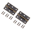 2 Pcs Hinges Retro Butt Hinges Antique Hinges Bronze with