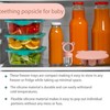 BigSpinach Silicone Baby Food Freezer Tray with Teething Popsicle Molds