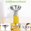 3pcs Stainless Steel Funnels - Kitchen Mini Funnel Set with