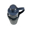 Termo de plástico transparente para agua de 1000 ml (AZUL)