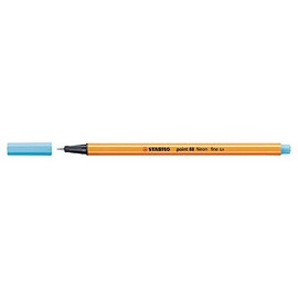 Fineliner - STABILO point 88 - Pack of 1 - Neon Blue