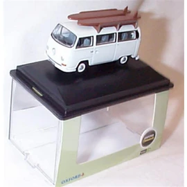 oxford volkswagen Camper Bus Bay Window White Surfboard vehicle 1:76 scale diecast model