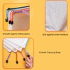 8PCS A5 Mesh Zipper Wallets,4 Colors Plastic Zip Wallets,Plastic Document