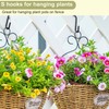 ESFUN 30 Pack Heavy Duty S Hooks for Hanging, Black