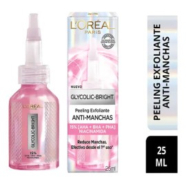 Peeling Exfoliante Loréal Facial Glycolic Bright Antimanchas