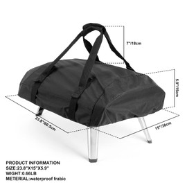 Onlyfire Pizza Oven Protective Cover for Ooni Koda 12, Heavy Duty Waterproof Weather Resistant Dust-Proof Oven Cover