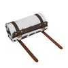 TOURBON Blanket Strap Leather Portable Strap Carry Blanket Mat Carrying