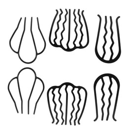 Baluue 6pcs Metal Hair Side Clips Vintage Style Hair Combs Forks Tooth Comb for Wedding Party Updo Bun