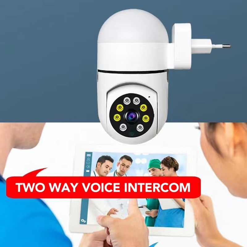Wireless Camera Night Vision 360° 2MP LED Security Camera for