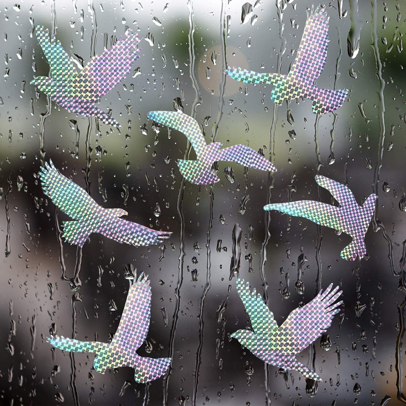 Anti-Collision Alert Stickers Alert Bird Window Clings Prevent People and