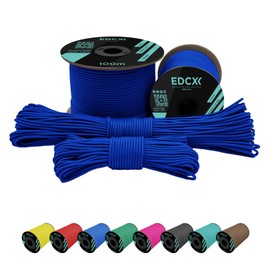 EdcX 2 mm Nylon Paracord 275 (15, 30, 50 and 100 m)– 100% Nylon rope, 3-Strand cord, Nylon cord 2 mm in Many Colours (Blue, 15 m)