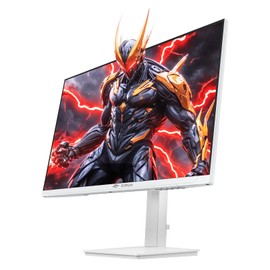 CRUA 24.5Inch Gaming Monitor 144Hz/165Hz, FHD(1920x1080P) 120% sRGB Computer Monitor, Height/Pivot/Swivel/Tilt Adjustable Vertical Monitor, Support FreeSync, DP,HDMI, Wall Mount (75mmX75mm)