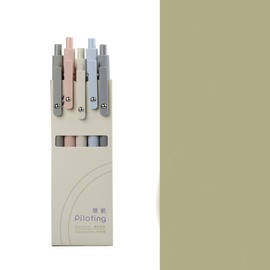 Toshine Smooth Writing Pens Aesthetic Pens Retractable Quick Dry Gel Ink Pens Fine Point 0.5mm Black Ink Gel Pens for Office School 5pcs Morandi Pens