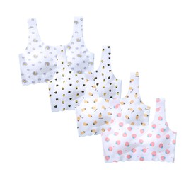 Girls Training Bra-Racerback Sports Seamless Bras, Teen Bra Comfort Seamless, Girls Bra with Removable Mini-A Cup Pad