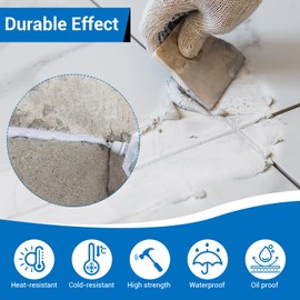 Caulking Glue for Concrete, 3ps Slab Concrete Crack Waterproof Repair Sealant, Concrete Slab Repair, Caulking Glue Weather Resistant Type, Quick-Drying Concrete Sealant on Walkways and Patios