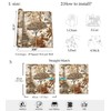SuxiGlo Vintage Neutral Tropical Jungle Botanical Peel and Stick Wallpaper