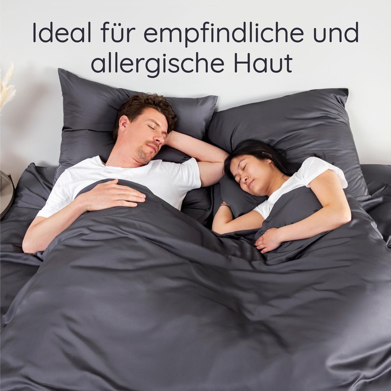 Bambaw - Anthracite Fitted Sheet 90 x 200 cm -