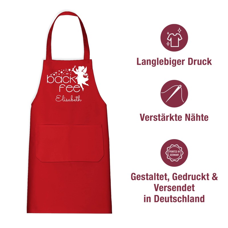 Geschenk mit Namen personalisiert by Shirtracer - Apron - Baking