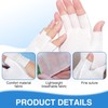 atnayo 15 Pairs of Fingerless Cotton Gloves for Dry Hands,Moisturising