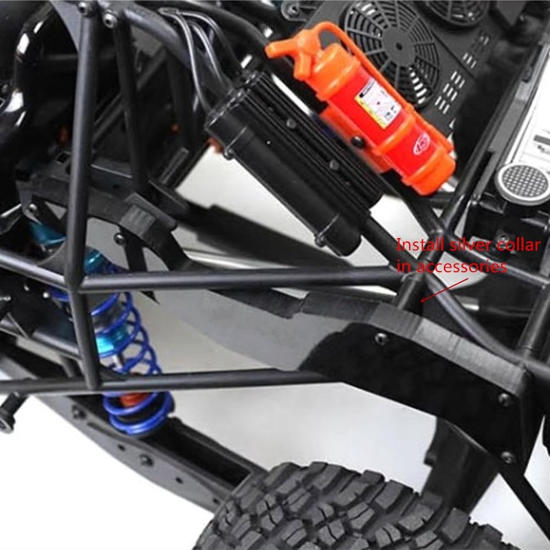 2pcs POM Rear Roll Cage Reinforced Support for Losi 1/6