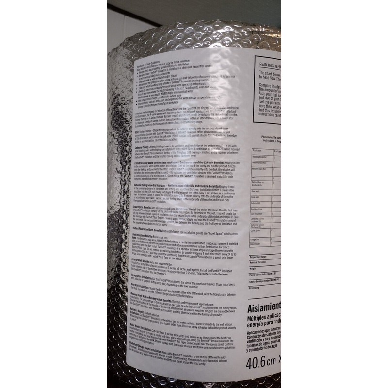 Everbilt 16 in. x 100 ft. Double Reflective Insulation Radiant