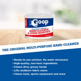 GOOP Original Multi-Purpose Waterless Hand Cleaner and Stain Remover - 14 oz Can (Pack of 2)