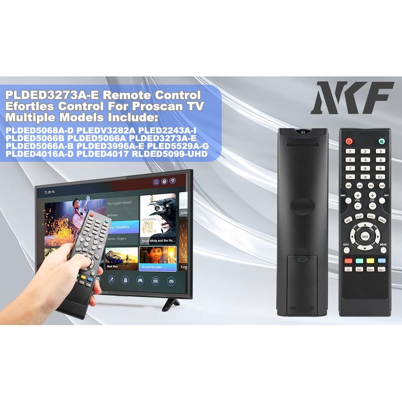 Replace Remote Contro for RCA and PROSCAN LCD LED TV