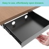 Under Desk Slide out Drawer 13.4" Wide with Cable Management