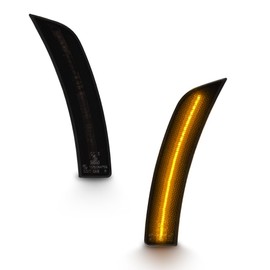 VIPMOTOZ Amber LED Lamps Compatible with 2022-2024 Toyota GR86/Subaru BRZ Smoke Chrome Front Side Marker Lights [High Lumen Output] Driver-Left & Passenger-Right Sides ~2Pcs~ Replacement Assembly Kit