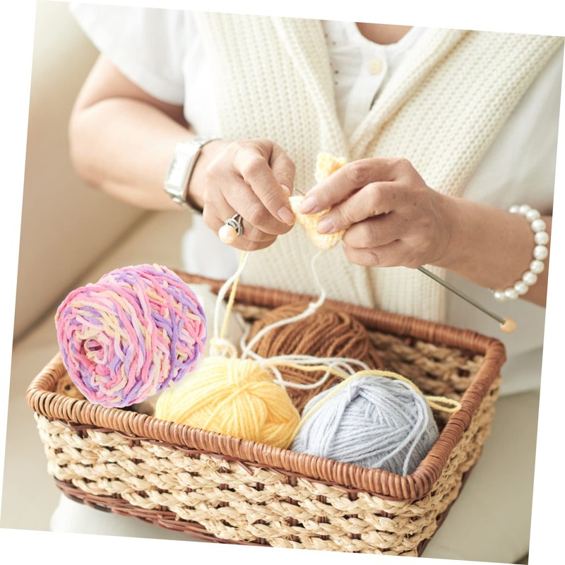 IWOWHERO 1Roll Household Crochet Yarn Supple Worsted Weight Yarn for