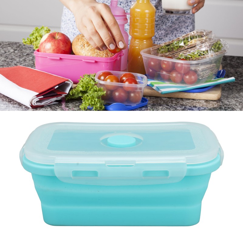 Collapsible Silicone Food Storage Container High Temperature Resistant Microwave Safe