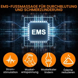 EMS Foot Massager Shoes, Gifts for Men - Upgrade Foot Massager for Pain and Circulation, Portable Legs and Feet Massager Pad with Remote Control, 7 Modes Massage Slippers (1 Pair)